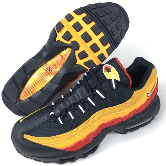 Nike Air Max 95 Raygun Shoes Sneakers Black Kumquat Men's Size 9 new no box - Picture 7 of 8